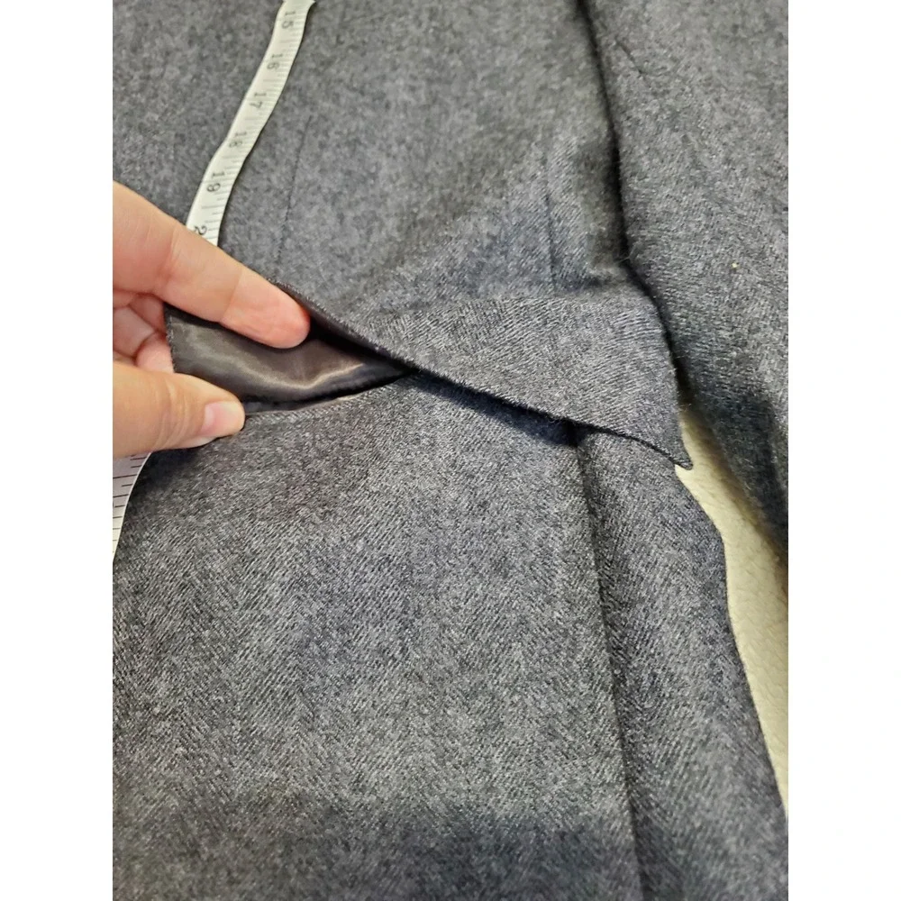 Lauren Ralph Lauren Gray Wool Slim Suit Jacket Blazer Men 43 L Office Classic‎